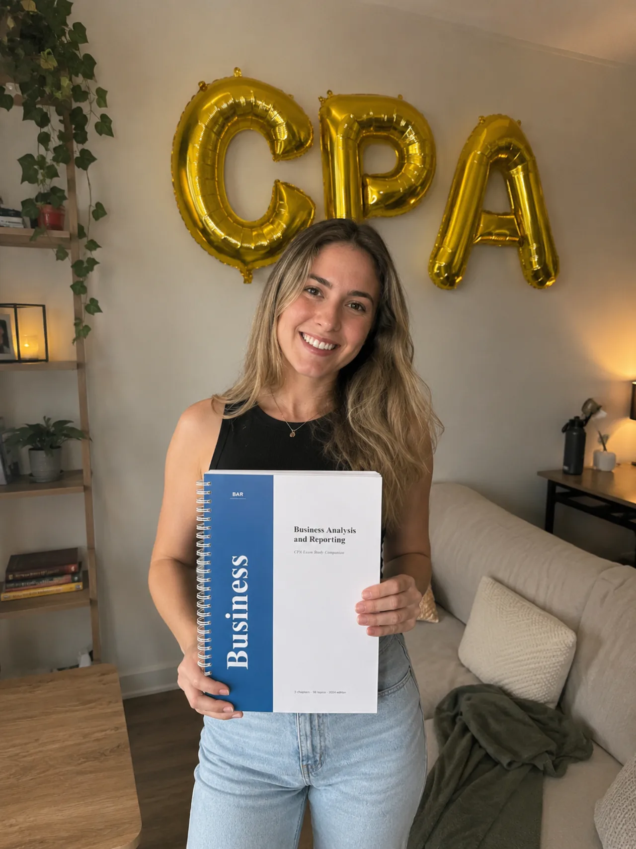 CPA candidate celebrating success